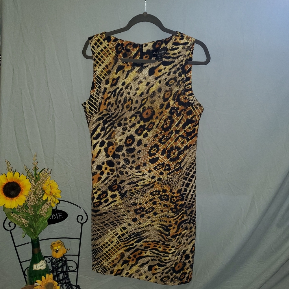 Leopard Print Sleeveless Dress